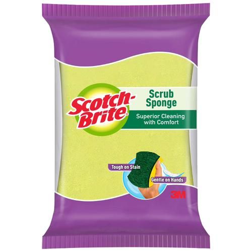 Scotch brite Scrub Sponge, Sponge Scrubber for Dishwash cleaning,