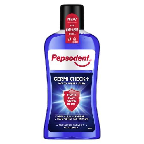 Pepsodent Germi Check+ Mouth Rinse Liquid - 500 ml