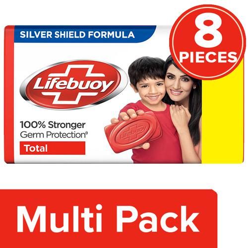 Lifebuoy Total 10 Soap Bar, 8x125 g Multipack